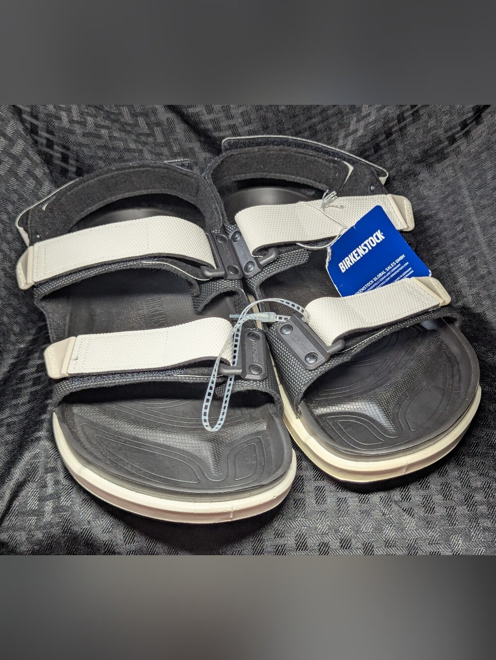 Black & White Birkenstock Tatacoa Sandals.